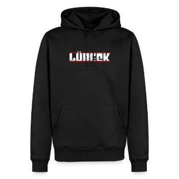 Lübeck - Sweat à capuche Premium bio Homme - noir - Devant - Nico (187cm)