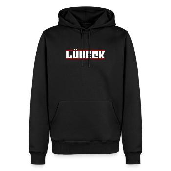 Lübeck - Sweat à capuche Premium bio Homme - noir - Devant - Nico (187cm)