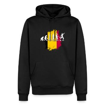 Belgien Belgique Belgie Belgium Brüssel Fußball - Männer Premium Bio Hoodie - Schwarz - Vorne - Nico (187cm)