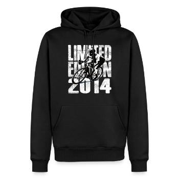 Limited Edition 2014 Limited Edition Geburtstag - Männer Premium Bio Hoodie - Schwarz - Vorne - Nico (187cm)