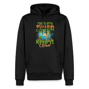 Environmentalist Environmental Protection - Men’s Premium Organic Hoodie - black - Front - Nico (187cm)