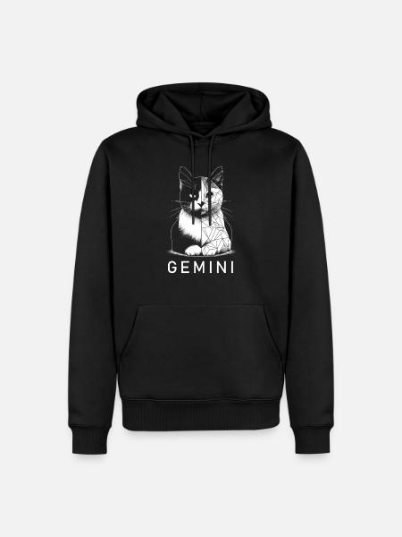 Gemini - Men’s Premium Organic Hoodie - black