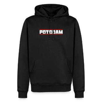 Potsdam - Sweat à capuche Premium bio Homme - noir - Devant - Nico (187cm)