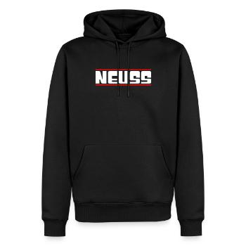 Neuss - Sweat à capuche Premium bio Homme - noir - Devant - Nico (187cm)
