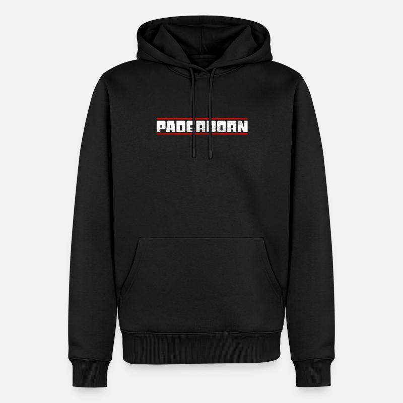 Paderborn - Sweat à capuche Premium bio Homme - noir