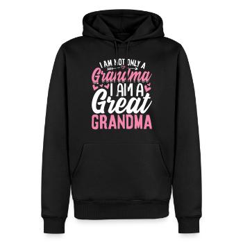 Ich bin eine Ur-Oma Lustige Oma Gigi Mamaw - Männer Premium Bio Hoodie - Schwarz - Vorne - Nico (187cm)