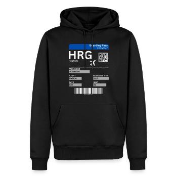 Idée de vacances à Hurghada Égypte - Sweat à capuche Premium bio Homme - noir - Devant - Nico (187cm)