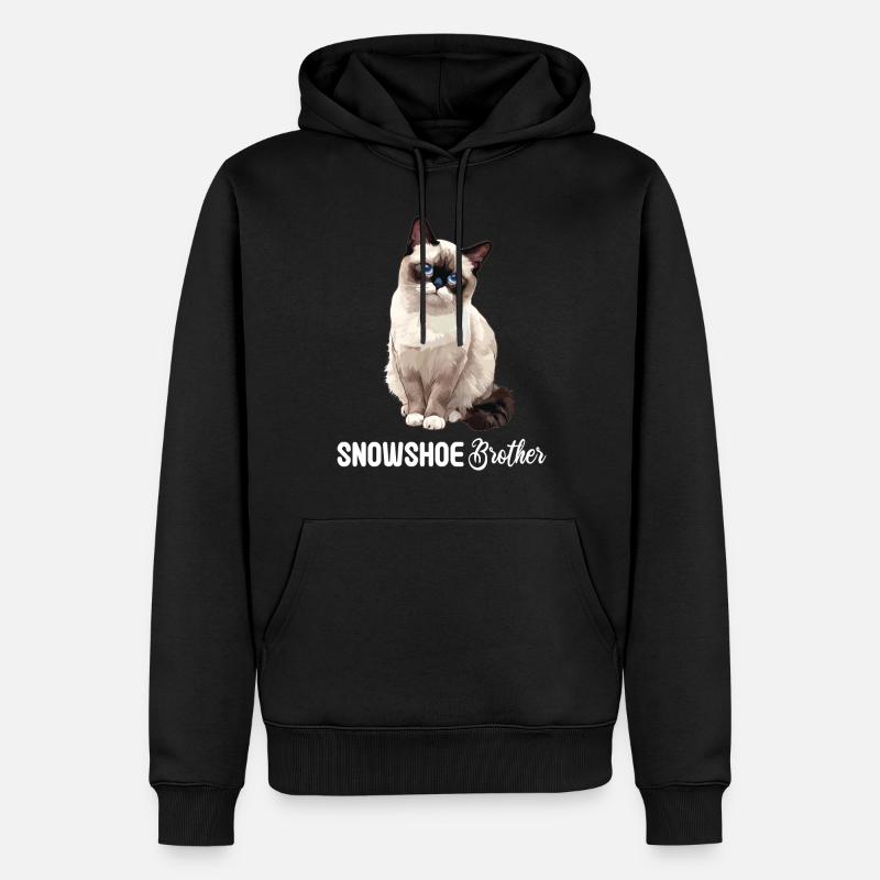 Chaton raquette Chat raquette - Sweat à capuche Premium bio Homme - noir
