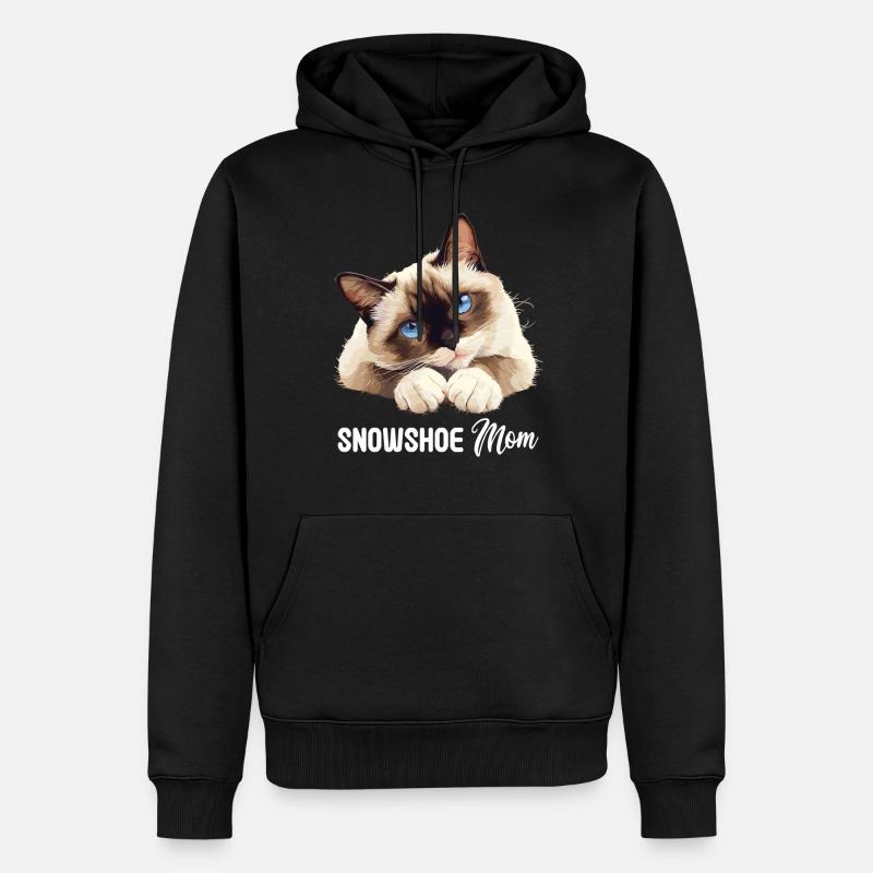 Chaton raquette Chat raquette - Sweat à capuche Premium bio Homme - noir