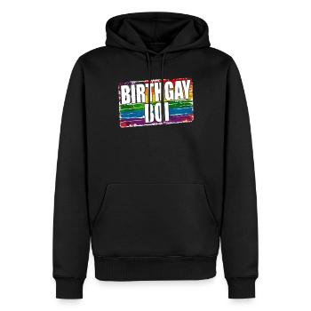 It's my birthgay birth-gay lgbt gay - Men’s Premium Organic Hoodie - black - Front - Nico (187cm)