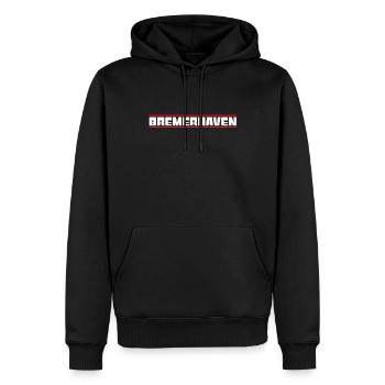 Bremerhaven - Sweat à capuche Premium bio Homme - noir - Devant - Nico (187cm)