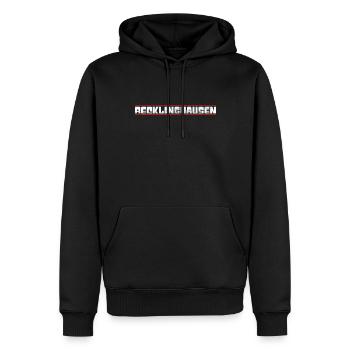 Recklinghausen - Männer Premium Bio Hoodie - Schwarz - Vorne - Nico (187cm)