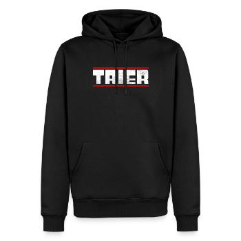 Trèves - Sweat à capuche Premium bio Homme - noir - Devant - Nico (187cm)