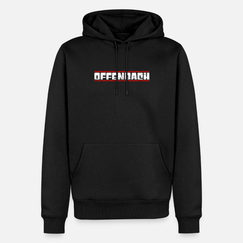 Offenbach - Männer Premium Bio Hoodie - Schwarz