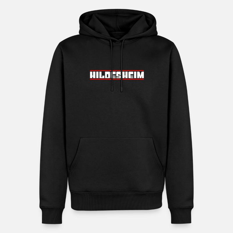 Hildesheim - Sweat à capuche Premium bio Homme - noir