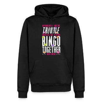 Bingo Player Friends Besties - Männer Premium Bio Hoodie - Schwarz - Vorne - Nico (187cm)