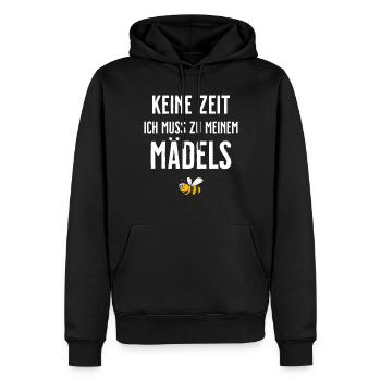 Beekeeper Tshirt Honey Bee Beekeeping Beekeeper - Men’s Premium Organic Hoodie - black - Front - Nico (187cm)