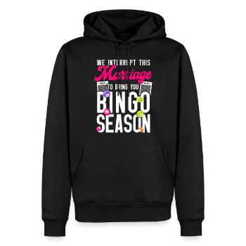 Bingo Player Husband Wife Marriage - Männer Premium Bio Hoodie - Schwarz - Vorne - Nico (187cm)