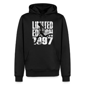 Limited Edition 1997 Limited Edition Fußball - Männer Premium Bio Hoodie - Schwarz - Vorne - Nico (187cm)