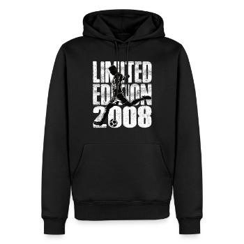 Limited Edition 2008 Limited Edition Fußball - Männer Premium Bio Hoodie - Schwarz - Vorne - Nico (187cm)