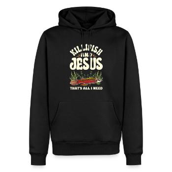 Killifish Owner Aquarium Enthusiasts - Men’s Premium Organic Hoodie - black - Front - Nico (187cm)