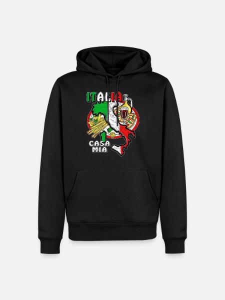 ITALIA CASA MIA - Men’s Premium Organic Hoodie - black