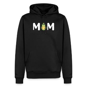 Avocat Maman Mamacado Maman Enceinte - Sweat à capuche Premium bio Homme - noir - Devant - Nico (187cm)