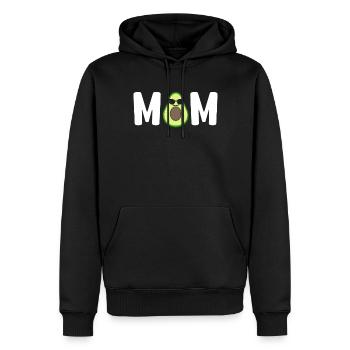 Avocat Maman Mamacado Maman Enceinte - Sweat à capuche Premium bio Homme - noir - Devant - Nico (187cm)