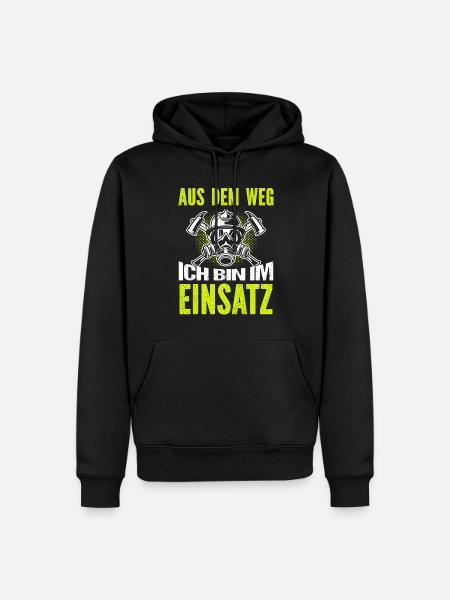 Firefighter Tshirt Firefighter Firefighter 112 - Men’s Premium Organic Hoodie - black