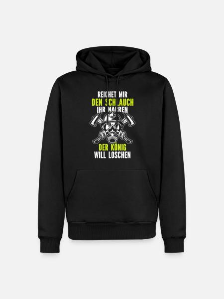 Firefighter Tshirt Firefighter Firefighter 112 - Men’s Premium Organic Hoodie - black
