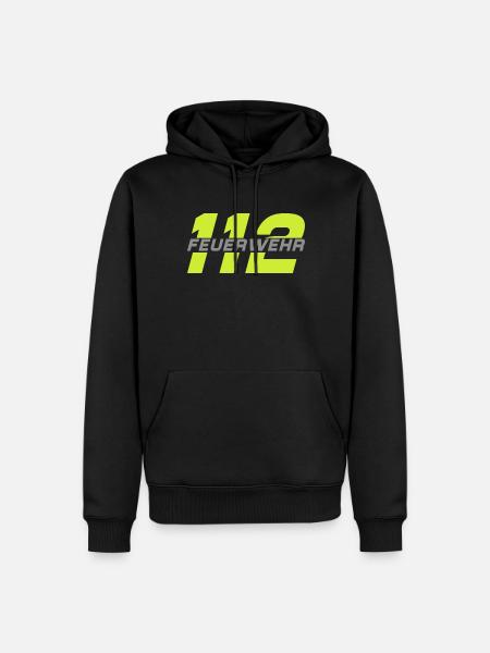 Firefighter Tshirt Firefighter Firefighter 112 - Men’s Premium Organic Hoodie - black