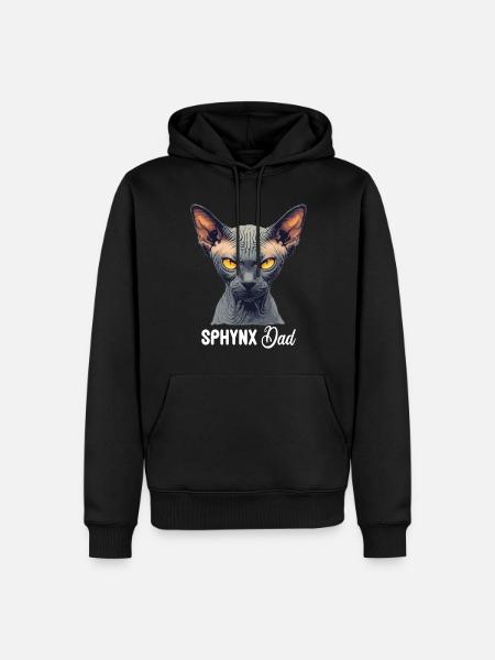 Sphynx Kitten Sphynx Cat - Men’s Premium Organic Hoodie - black