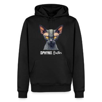 Sphynx Kätzchen Sphynx Katze - Männer Premium Bio Hoodie - Schwarz - Vorne - Nico (187cm)