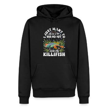 Killifish Owner Aquarium Enthusiasts - Men’s Premium Organic Hoodie - black - Front - Nico (187cm)