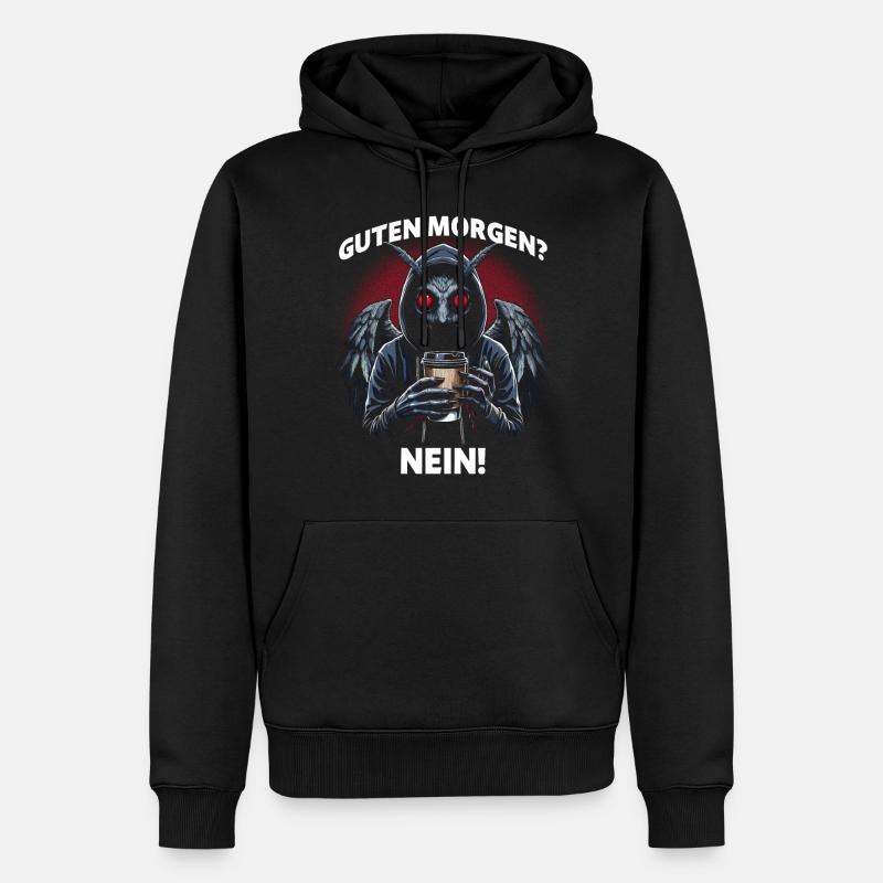 Bonjour Non - Sweat à capuche Premium bio Homme - noir