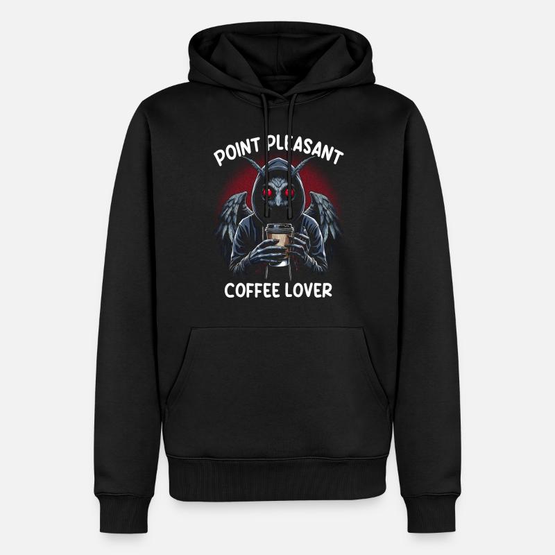 Point Pleasant Amateur de café - Sweat à capuche Premium bio Homme - noir
