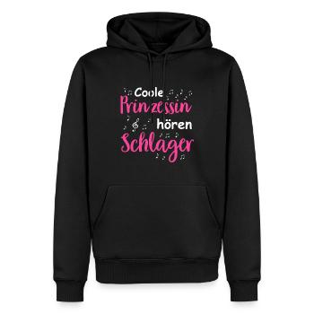Schlager Tshirt Damen Schlagerparty Kostüm Party - Männer Premium Bio Hoodie - Schwarz - Vorne - Nico (187cm)
