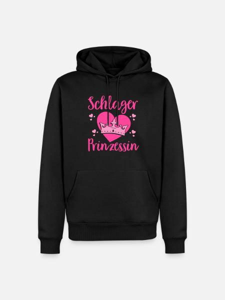 Schlager Tshirt Women's Schlager Party Costume Party - Men’s Premium Organic Hoodie - black