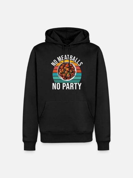 Meatball Lovers Gifts - Men’s Premium Organic Hoodie - black