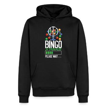 Bingo Player Bingo In Progress - Männer Premium Bio Hoodie - Schwarz - Vorne - Nico (187cm)