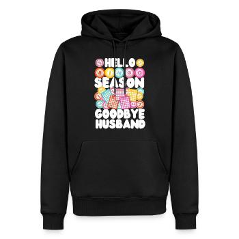 Bingo Player Husband Wife Hello - Men’s Premium Organic Hoodie - black - Front - Nico (187cm)