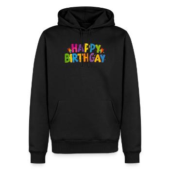 Anniversaire Naissancegay Naissance-gay Gay Gay - Sweat à capuche Premium bio Homme - noir - Devant - Nico (187cm)