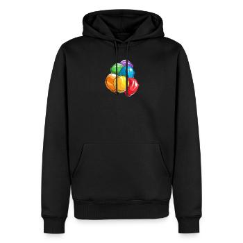 Anniversaire Naissancegay Naissance-gay Gay Gay - Sweat à capuche Premium bio Homme - noir - Devant - Nico (187cm)