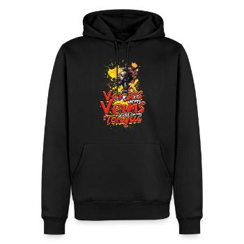 Poetry Slam Dichter Poetryslam - Männer Premium Bio Hoodie - Schwarz - Vorne - Nico (187cm)