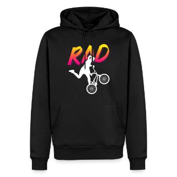 BMX Rider Fille Vélo Vélo Cascade Racing Enfants - Sweat à capuche Premium bio Homme - noir - Devant - Nico (187cm)