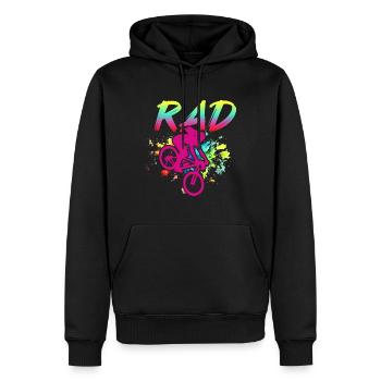 BMX Rider Fille Vélo Vélo Cascade Racing Enfants - Sweat à capuche Premium bio Homme - noir - Devant - Nico (187cm)