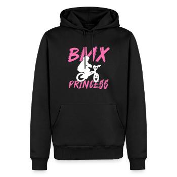 BMX Rider Fille Vélo Vélo Stunt Racing Enfants - Sweat à capuche Premium bio Homme - noir - Devant - Nico (187cm)