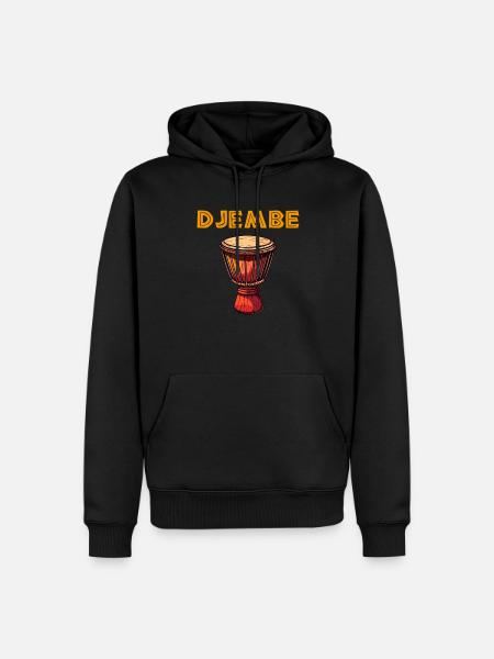 Djembe African Drums - Men’s Premium Organic Hoodie - black