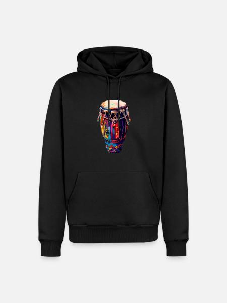 Conga Instrument Drums - Men’s Premium Organic Hoodie - black