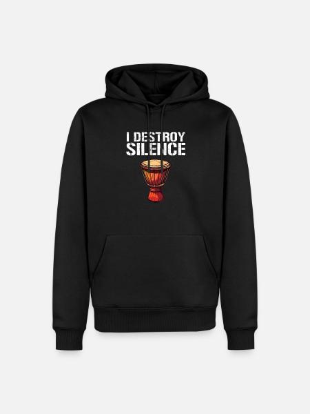 Djembe African Drums - Men’s Premium Organic Hoodie - black